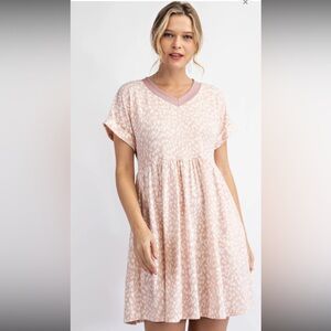[Rae Mode] Pink Animal Dolman Dress - NWT